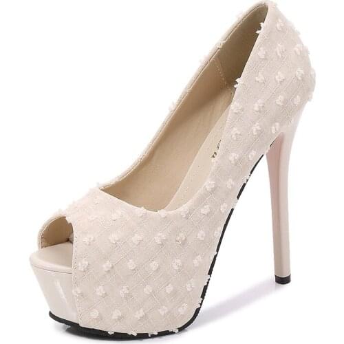 2021 New Brand Designer Women Pumps Ladies Peep Toe Heels High Quality Party Wedding Office Work Shoes