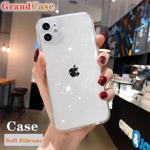 10pcs Soft Silicone Shockproof Cases For iphone 11 12 Pro Max XS X XR 7 8 plus SE 2020 Luxury Candy Transparent Phone Case Cover