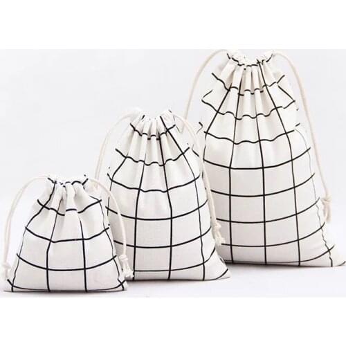 10pcs Cotton And Linen Jewelry Gift Bags Drawstring Storages Bags Wedding Christmas Birthday Party Jewelry Gift Packing Bags