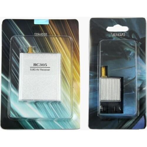 100% original Boscam 5.8Ghz 200mW 8 Channel FPV Audio Video Transmitter&Receiver TS351+RC305 For DJI Phantom 2Km Range