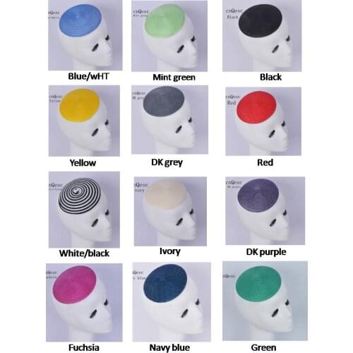 12 colors, 14cm Round PP straw base Disc Saucer Fascinator Base for sinamay fascinator hair accessory church wedding derby