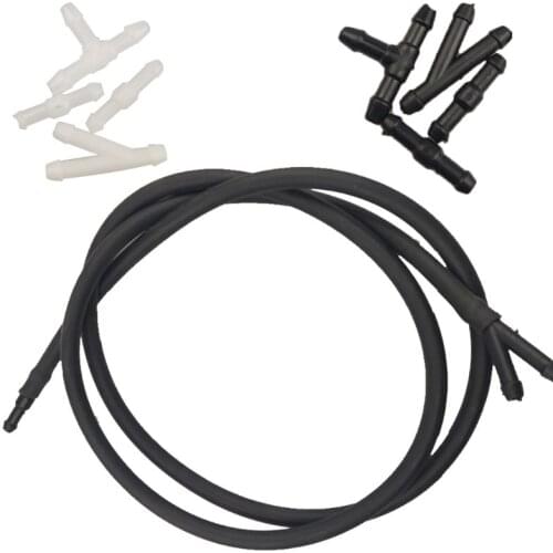 5PCS Windshield Washer Hose kit Car Accessories Replacement Washer Nozzle Hose Connector Windshield Wiper Rubber Tube Universal