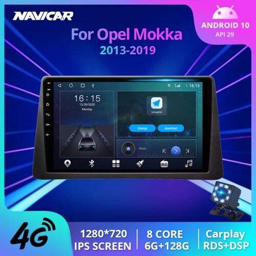 NAVICAR 2Din Android10.0 Car Radio For Opel Vauxhall Mokka 2013-2019 Stereo Receiver GPS Navigation Auto Radio DSP Car Receiver
