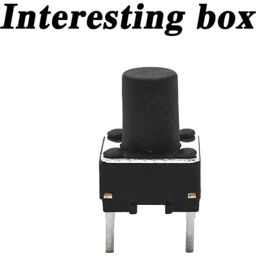 Free shipping TS-D016 touch switch 6*6*8.0 middle two-legged short micro button DIY handmade accessories