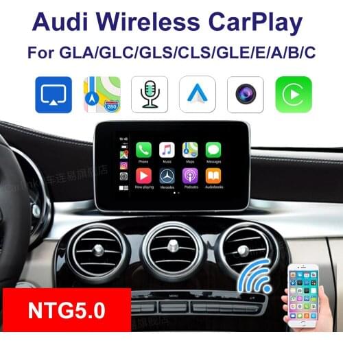 Wireless Carplay support Apple Airplay Carlife U disk playback forMercedes Benz GLA/GLC/GLS/CLS/GLE/E/A/B/C class ML GLK