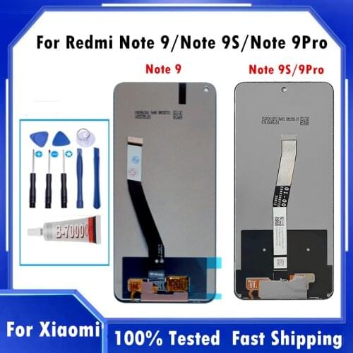 Original Display For Redmi Note 9 pro LCD Redmi Note 9s Display For Xiaomi Redmi Note 9 LCD Touch Screen Digitizer Assembly LCD