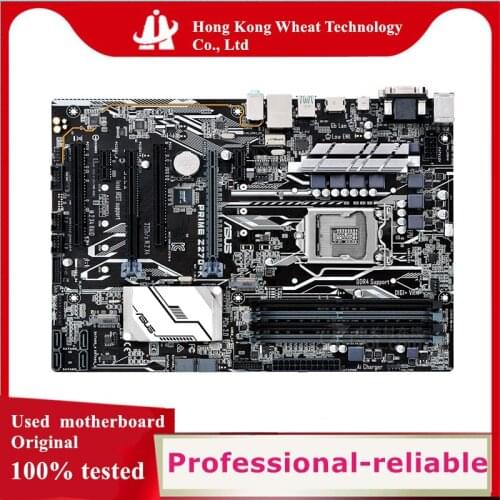 For ASUS PRIME Z270-K Motherboard Socket LGA 1151 DDR4 M.2 nvme ssd For Intel Z270 Original Desktop Used Mainboard