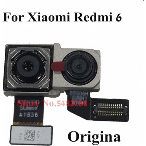 100% Original Back Rear Camera Flex cable For Xiaomi Redmi 6 Front Rear Built-in Camera connector module Replacement parts
