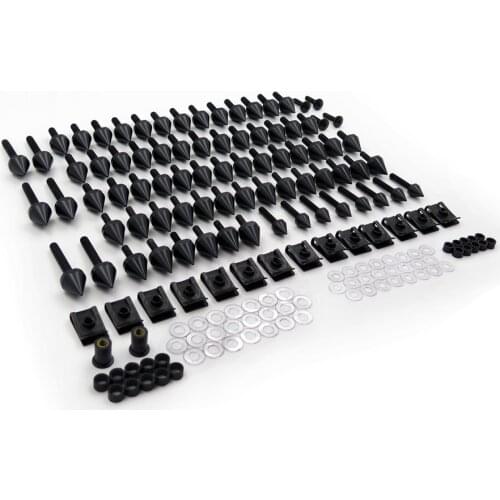 Aftermarket motorcycle parts Spike Fairing windscreen Bolts kits For Universal Honda Suzuki GSXR600 750 1000 Hayabusa BLACK