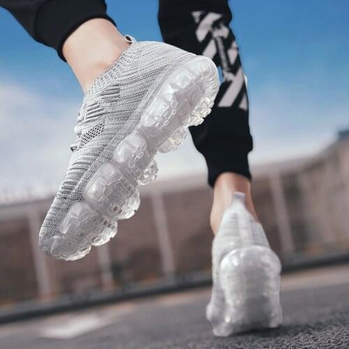 2021 Fashion Style 39-44 Boost Breathable Comfortable Cool Summer Sneaker Man Stripe Lacing Hollow-carved Casual Sports Shoe