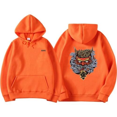 Fashion 2019 New Men Cool Mens Hip Hop Hooded Hoodies Japanese Style Koi Casual Sweatshirts Streetwear Men/Women Pullover