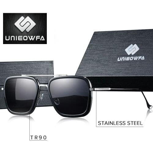 UNIEOWFA Aviation Prescription Myopia Sunglasses for Men High Quality Stainless Steel Optical Sun Glasses For Men Pilot Brand