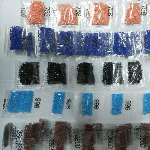 Kexinzu Diamond Painting embroidery mosaic accessory tools rhinestone diamonds stone 447 color Square Round Drill for miss BK