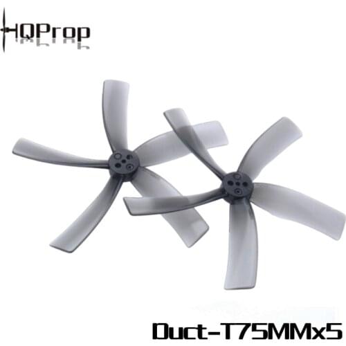 Wholesale Dropship 50Pairs HQPROP Duct T75MMX5 75mm 5-Blade Propeller 1.5mm for FPV Racing 3inch Cinewhoop Ducted Drones Parts