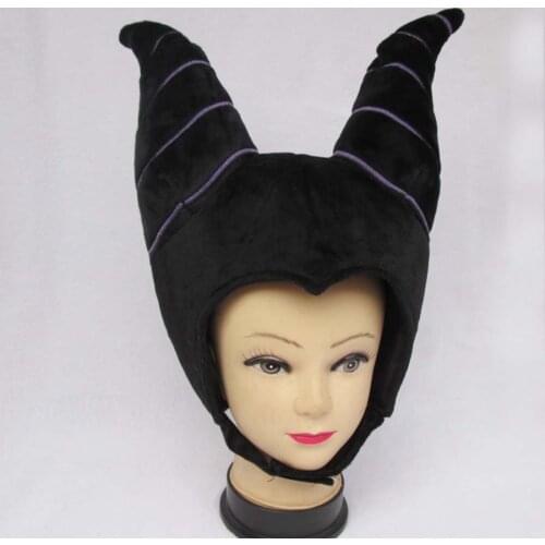 Disney Sleeping Beauty Maleficent Plush Hat Horns Sleeping Beauty Costume gift