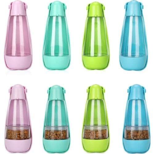Pet Accompany Cup Portable Water Food Dispenser for Pet Outing Traveling Hiking