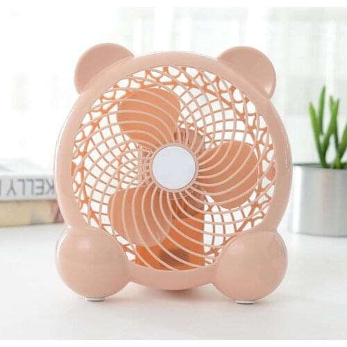 Portable Mini Cooling Plastic 360 Degree Rotation Silent Cooling USB Office Fan