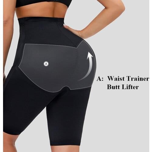 Plus Size High Waist Trainer Body Shaper Butt Lifter Hip Up Shapewear Slimming Underwear Tummy Panties Corset For Weight Loss