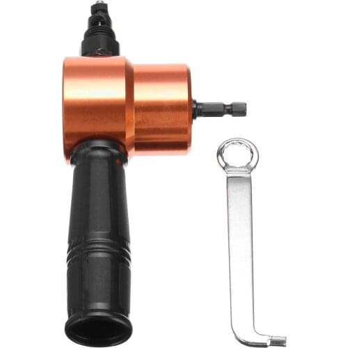 Double Head Sheet Nibble Metal Nibbler Saw 360 Degree Adjustable Drill Attachment Free Cutting Tool Nibbler Sheet Metal Cut Nice