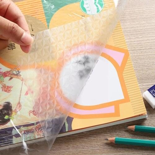 10 Sheets Waterproof Non-slip Book Self-adhesive Cover Films Planner Wrapping Book Protector Notebook Covers J8s3