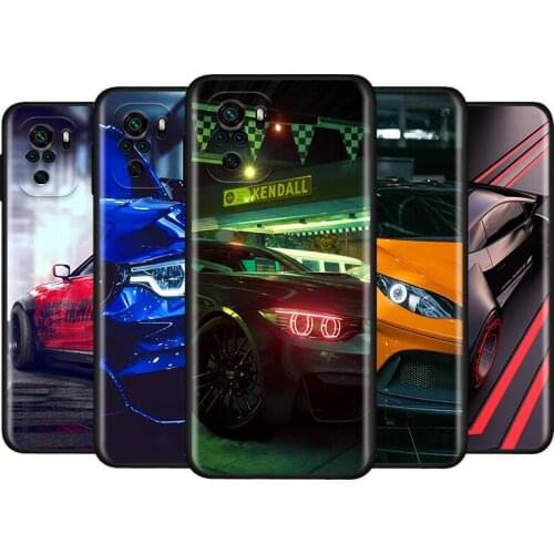 Cool Sports Car Silicone Cover For Xiaomi Redmi Note 10S 10 9 9S 9T 8T 8 7 6 5 Pro Max 5A 4X 4 5G Soft Phone Case