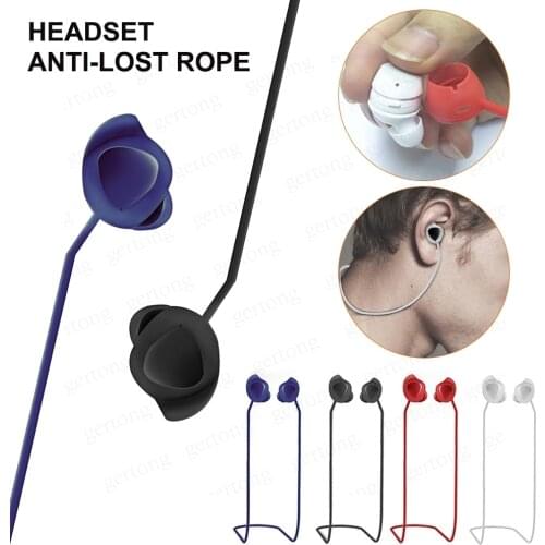 Anti-Lost Silicone Earphone Rope Holder Cable For Samsung Buds Buds Plus Wireless Bluetooth Headphone Neck Strap Cord String