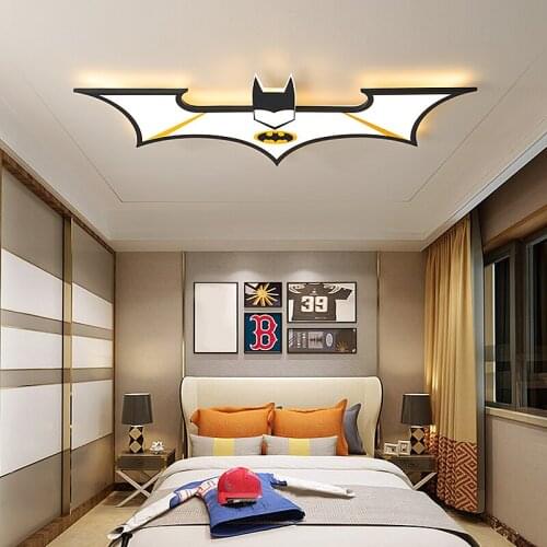 LED Child Chandeliers Study Creative Remote control bat Ceiling Lights For bedroom Hanging Lamp In The living Room Lighting