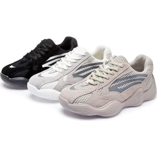 2021 Fashion Genuine Leather Women Chunky Sneakers Platform Shoes For Women Comfort Designer Luxury Ladies Vulcanized Shoes New