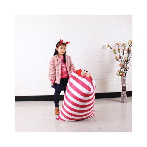 1Pcs Stuffed Animal Storage Bean Bag Chair Portable Baby Kids Toy Storage Sofa Clothes Bag For Baby chirden