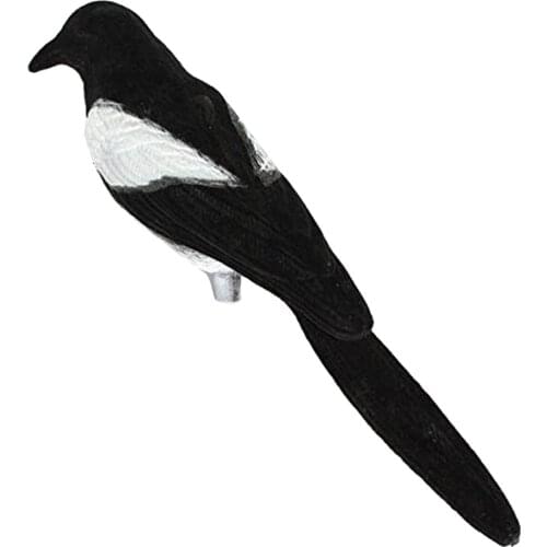 1PC Artificial magpie Magpie pigeon fright bird garden figurine Garden decor