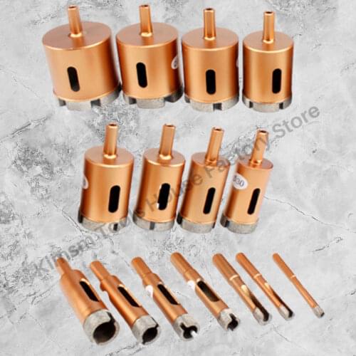 2PCS 6-100 mm Marble Opener Bit Triangle Drill Shank Drill Bit For Marble Granite Brick Tile Ceramic Concrete DIY Drilling Tool