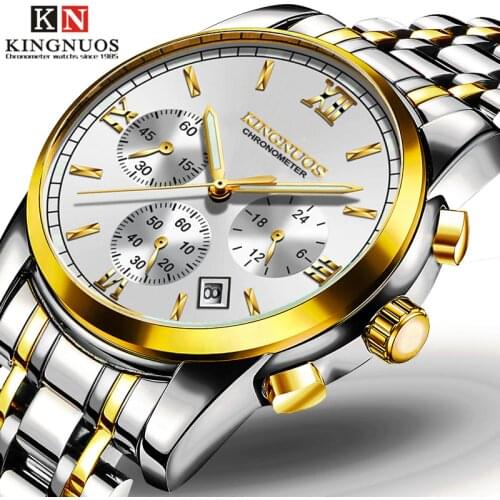 2021 Mens Watches Top Brand Luxury Fashion Business Quartz Watch Male Date Clock Steel Waterproof Wristwatch Relogio Masculino