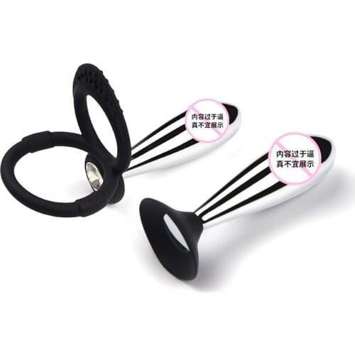 2021 New RYWC-186 Smooth Touch Head Metal Anal Plug Sex Toys Stainless Steel Body Tail Butt Plug Anal Beards for Adult Game