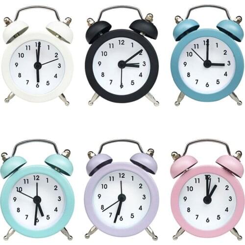2021 Simplicity Alarm Clock Bedroom Heavy Sleepers Twin Clock Modern Alloy Hot Drop Metal Shipping Alarm Bell Sil A2T0