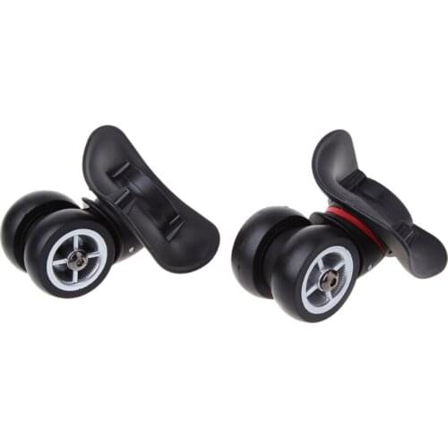2x Suitcase Luggage Accessories Universal 360 degree Swivel Wheels Trolley Wheel LX9F
