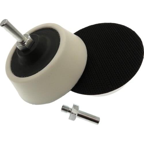 3 Inch 70mm Drill Pad Backing Pad Sanding Pad Hook and Loop Come with 6mm Shank Power Tools Accessories For Sanding Discs