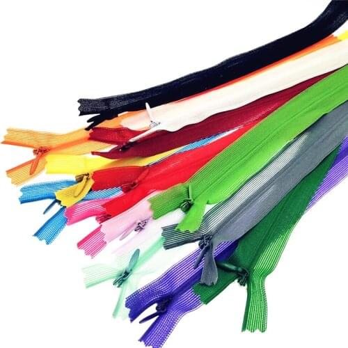 5pcs/pack 25cm Nylon Coil Invisible Zipper for Tailor Sewing Trousers Zippers DIY Accessories Lace