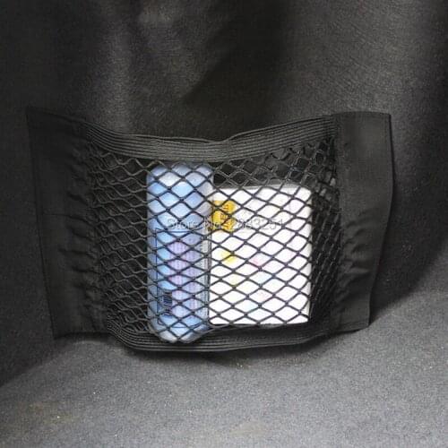 Car Styling Car Rear Trunk Back Seat Elastic String Net Mesh Storage Bag for Vw polo tiguan golf 7 4 6 passat b6 b5 Accessories