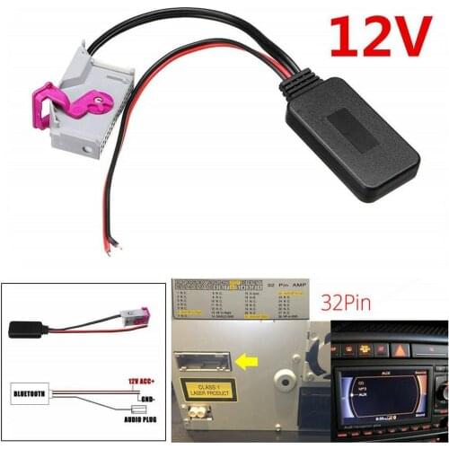 Bluetooth Module Wireless Audio Input For Audi RNS-E Adapter TT A4 A8 32Pin Navigation Radio Stereo R8 A3 AUX N1A9