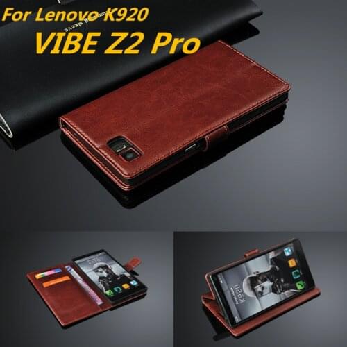 For fundas Lenovo VIBE Z2 Pro card holder cover case for Lenovo VIBE Z2 Pro K920 leather phone case ultra thin wallet flip cover