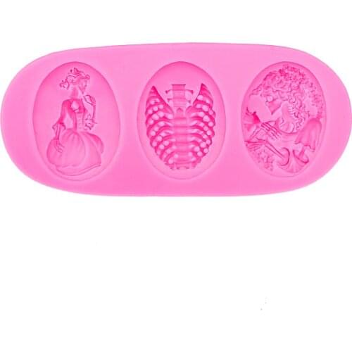 Skull Silicone Mold chocolate Fondant moulds baking DIY party cake Decorating Tools Free Shipping F0505