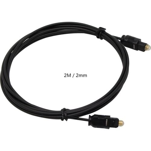 2m2mm Digital Optical Audio Cable Toslink 1m SPDIF Coaxial Cable for Amplifiers Blu-ray Player Xbox 360 Soundbar Fiber Cable