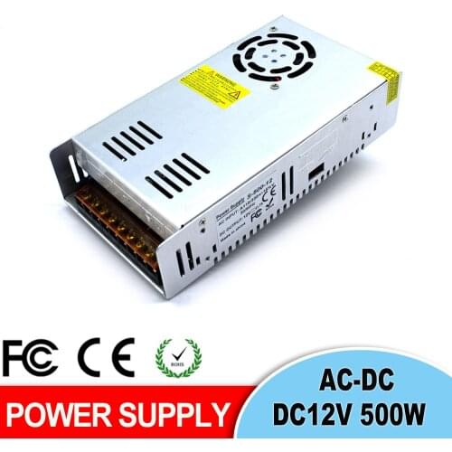DC Power Supply 12V 18V 24V 30V 36V 42V 48V 60V 500W Transformers 220V 110V AC DC12V DC24V SNPS For CCTV Lamp CNC Router Stepper