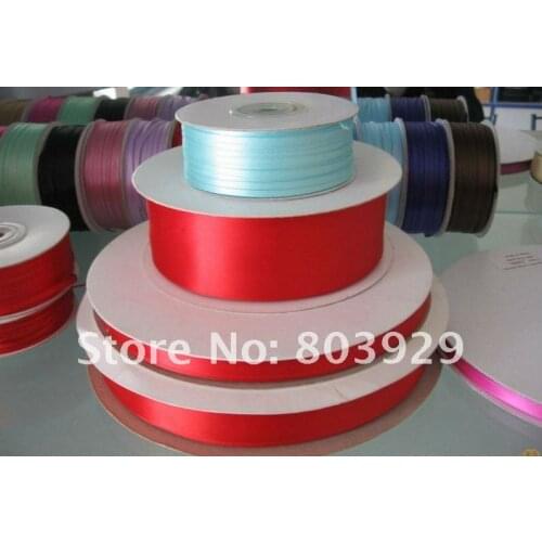 Double Face Satin Ribbon 4"(inch)(100mm) Satin Ribbon Red Satin Ribbon 196colors