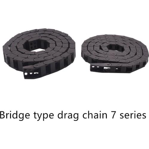 Transmission Chains 7*7 mm 0.5m Plastic Towline Drag Chain length 500mm for CNC Router Machine Tools 7mm*7mm