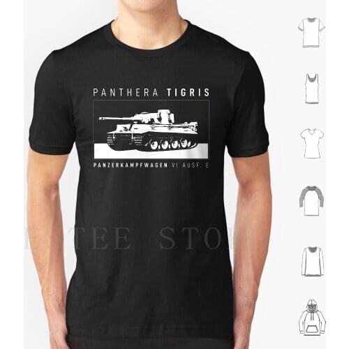 Tiger I T Shirt Cotton Men Diy Print Panzer Panzerkampfwagen Tiger Panther Leopard Gepard Vi Iii Ii Ww2 Ww2 Wwii Wehrmacht Heer