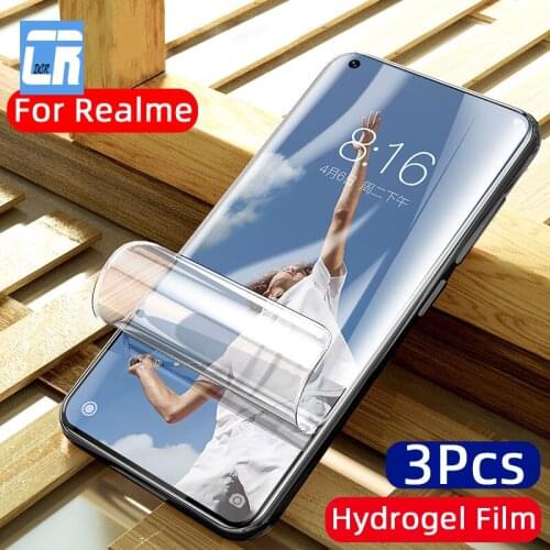 3Pcs Hydrogel Film Screen Protector for Realme 8 7 6 5 X7 X50 X2 Pro C2 Protective Film for OPPO Find X X3 X2 Neo Lite Not Glass