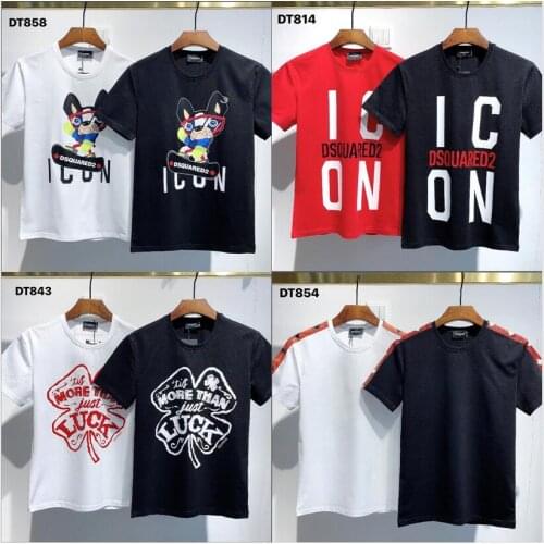 Cotton T-shirt Men Women Garment Short Sleeve Crew Neck Hip-Hop Street Style Authentic DSQUARED2 2011 SS