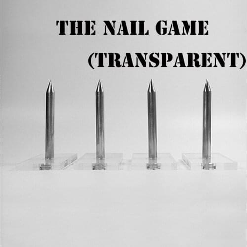 The Nail Game(Transparent) Magic Tricks Stage Close Up Magia Crush Paper Bag Magie Illusions Gimmick Props Accessary Magicians