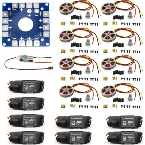 JMT 8 sets 350KV Brushless Disk Motor High Thrust W/ Mount + 40A ESC for 3-6s Octacopter Multi Rotor F05423-B